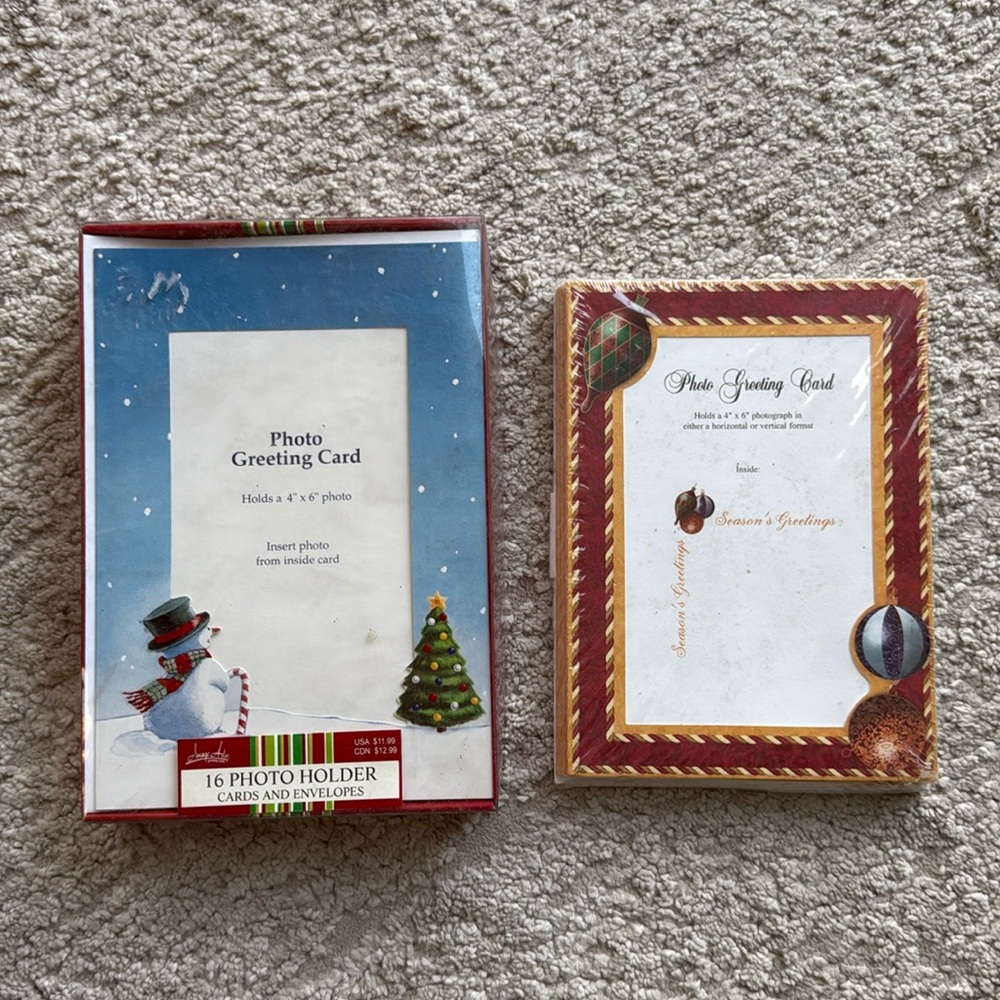NIB Image Arts Christmas Photo Greeting Cards - 2 Pack Bundle - 26 Cards Total